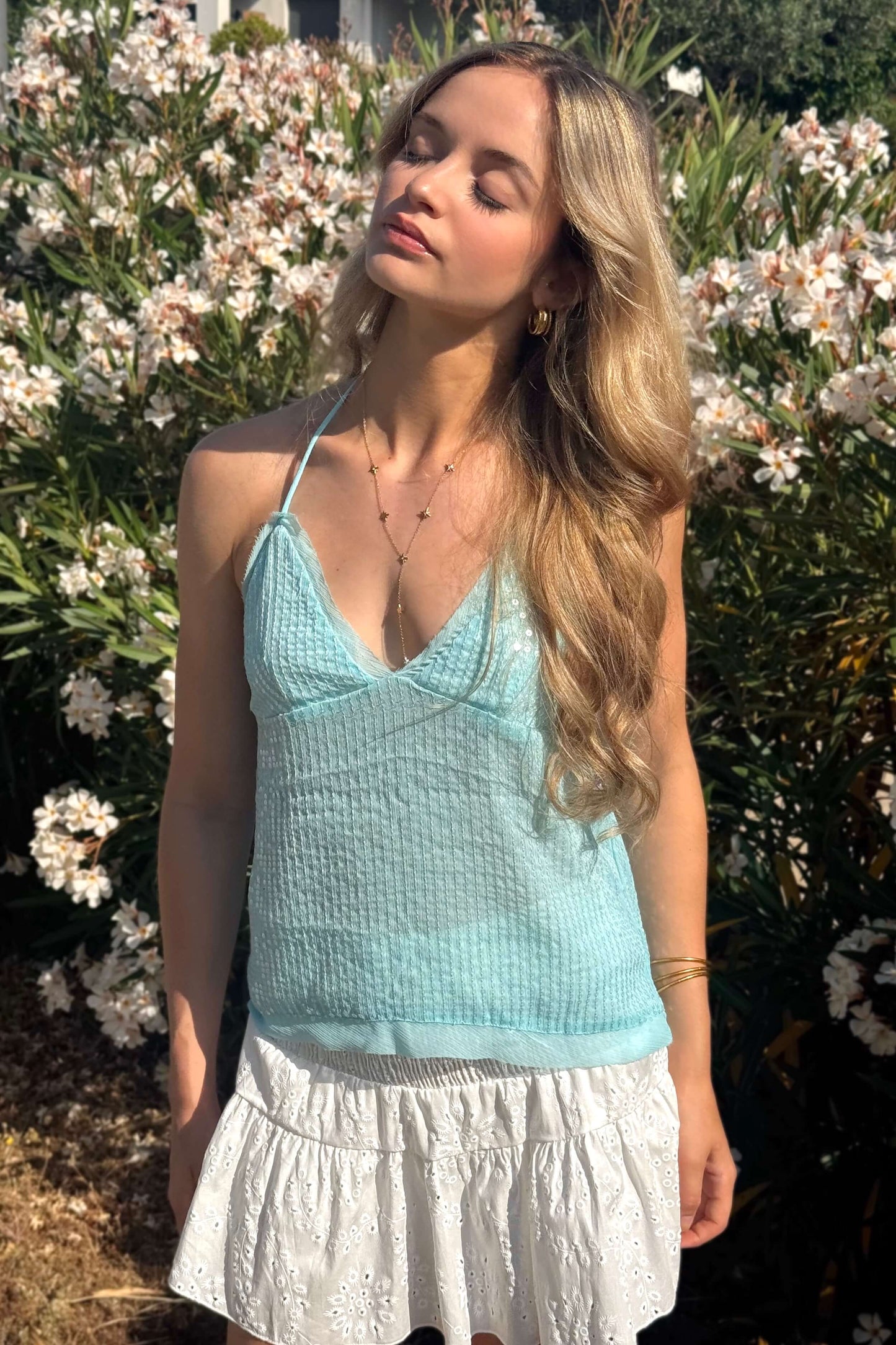 Top PARTY GIRL - Bleu