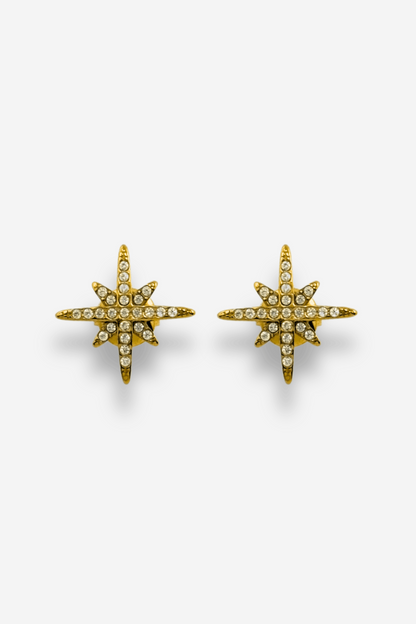 Boucles doreilles a strass eclipse acier inoxydable sisters bay a clou 