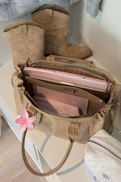 Sac à main EAST SIDE - Taupe suède