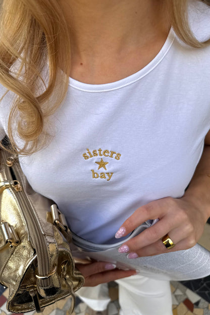 T-shirt SISTER - Gold