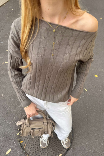 Pull FALL - Chocolat