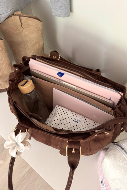 SAC EAST SIDE SISTERS BAY POUR LES COURS CHOCOLAT MARRON SUEDE INTERIEUR