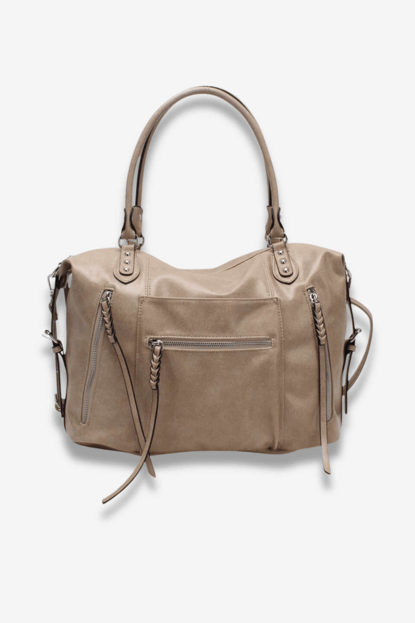 Sac à main beige DOWTOWN SISTERS BAY : élégant, pratique et spacieux. Idéal pour femme active, cours, travail et voyages.