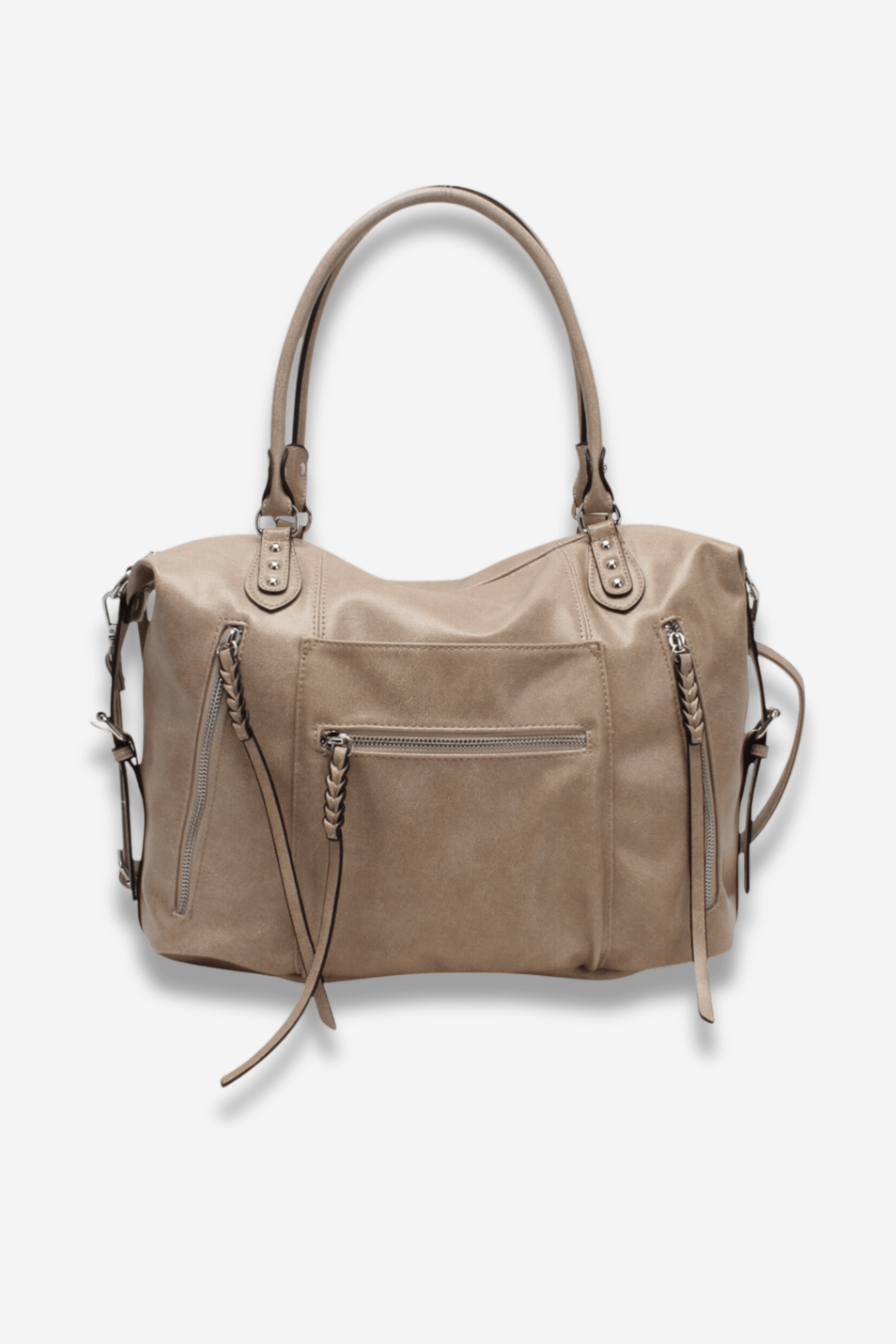 Sac à main beige DOWTOWN SISTERS BAY : élégant, pratique et spacieux. Idéal pour femme active, cours, travail et voyages.