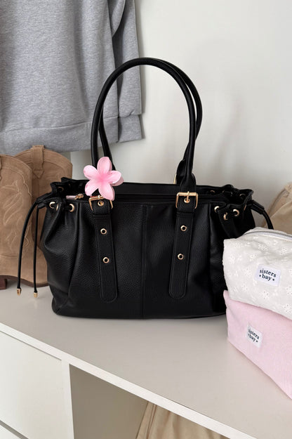 sac a main east side noir parfait pour les cours en PU