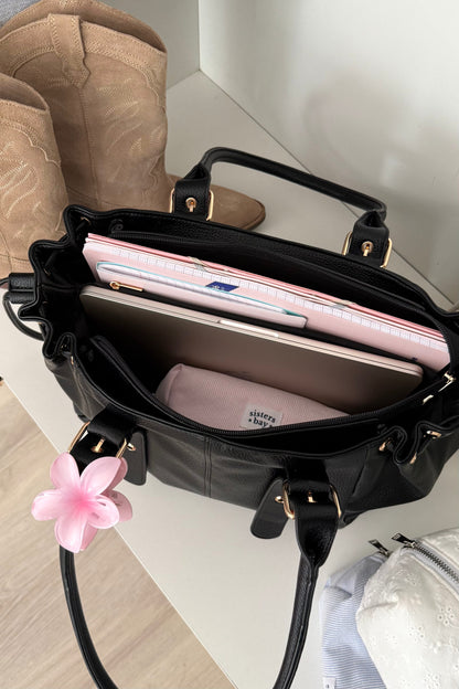 sac a main east side noir parfait pour les cours en PU intérieur