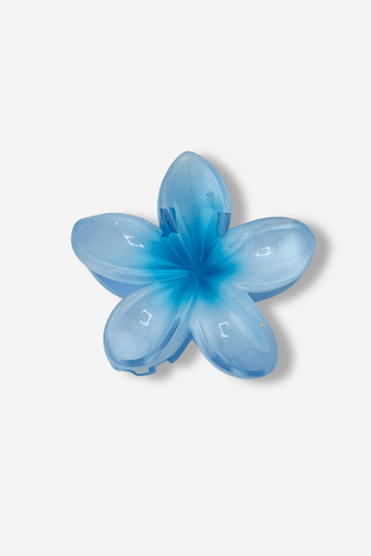 sisters bay hairclip tahiti pince à cheveuxe bleu clair fleur