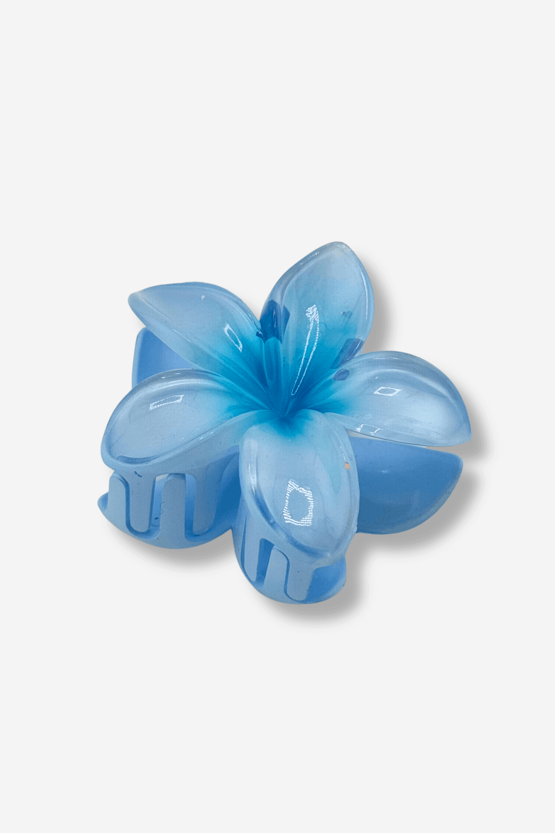 sisters bay hairclip tahiti pince à cheveuxe bleu clair fleur