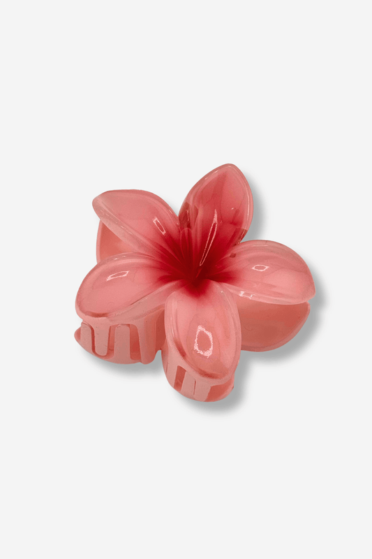 sisters bay hairclip tahiti pince à cheveuxe rouge fleur