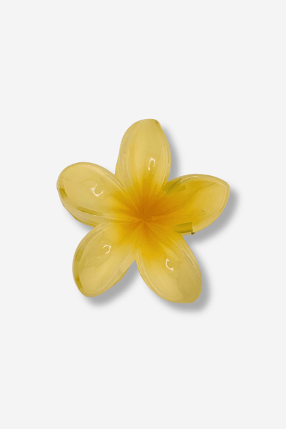 sisters bay hairclip tahiti pince à cheveux jaune clair fleur