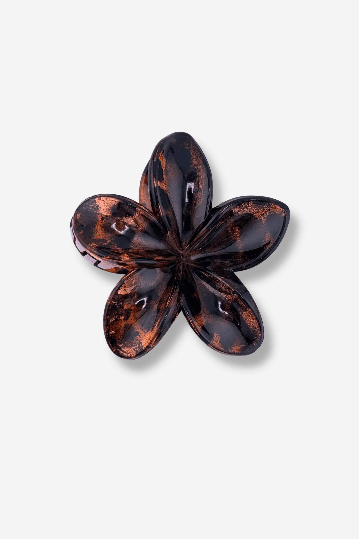 sisters bay hairclip tahiti pince à cheveux marron écaille fleur