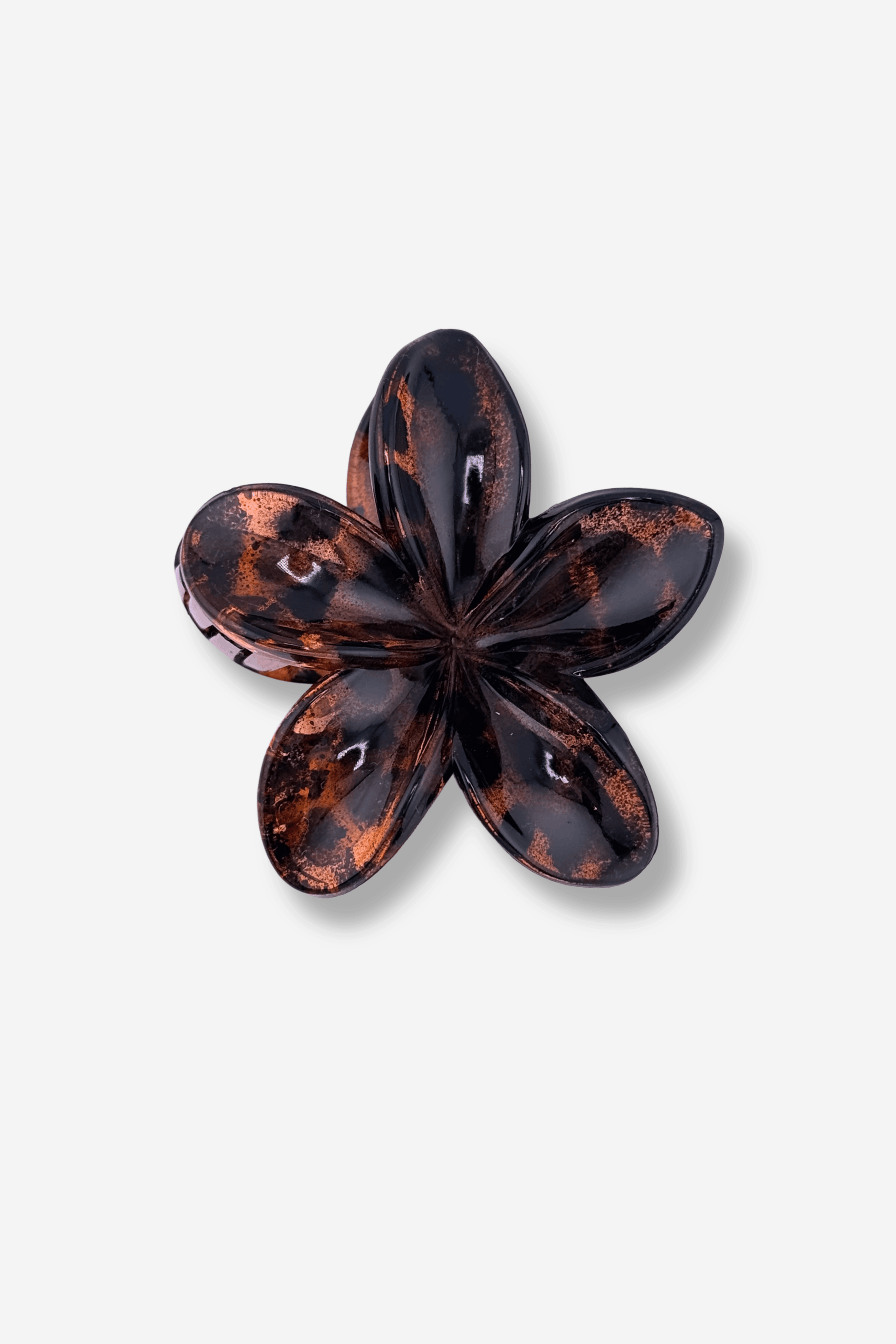 sisters bay hairclip tahiti pince à cheveux marron écaille fleur