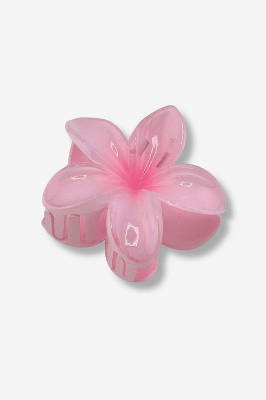 sisters bay hairclip tahiti pince à cheveux rose clair fleur