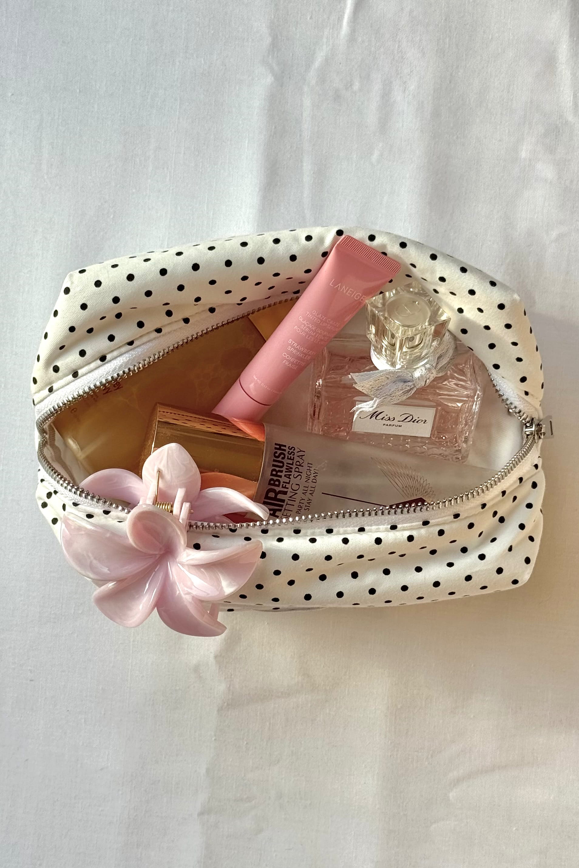 trousse sisters bay polka dots a pois pour maquillage et voyage intérieur